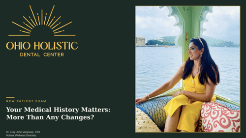 medical history review with holistic dentist 