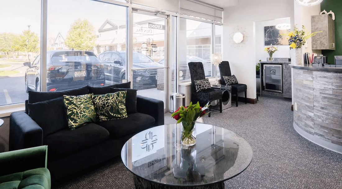 Interior view of lobby at ohio holistic dental center, centerville oh